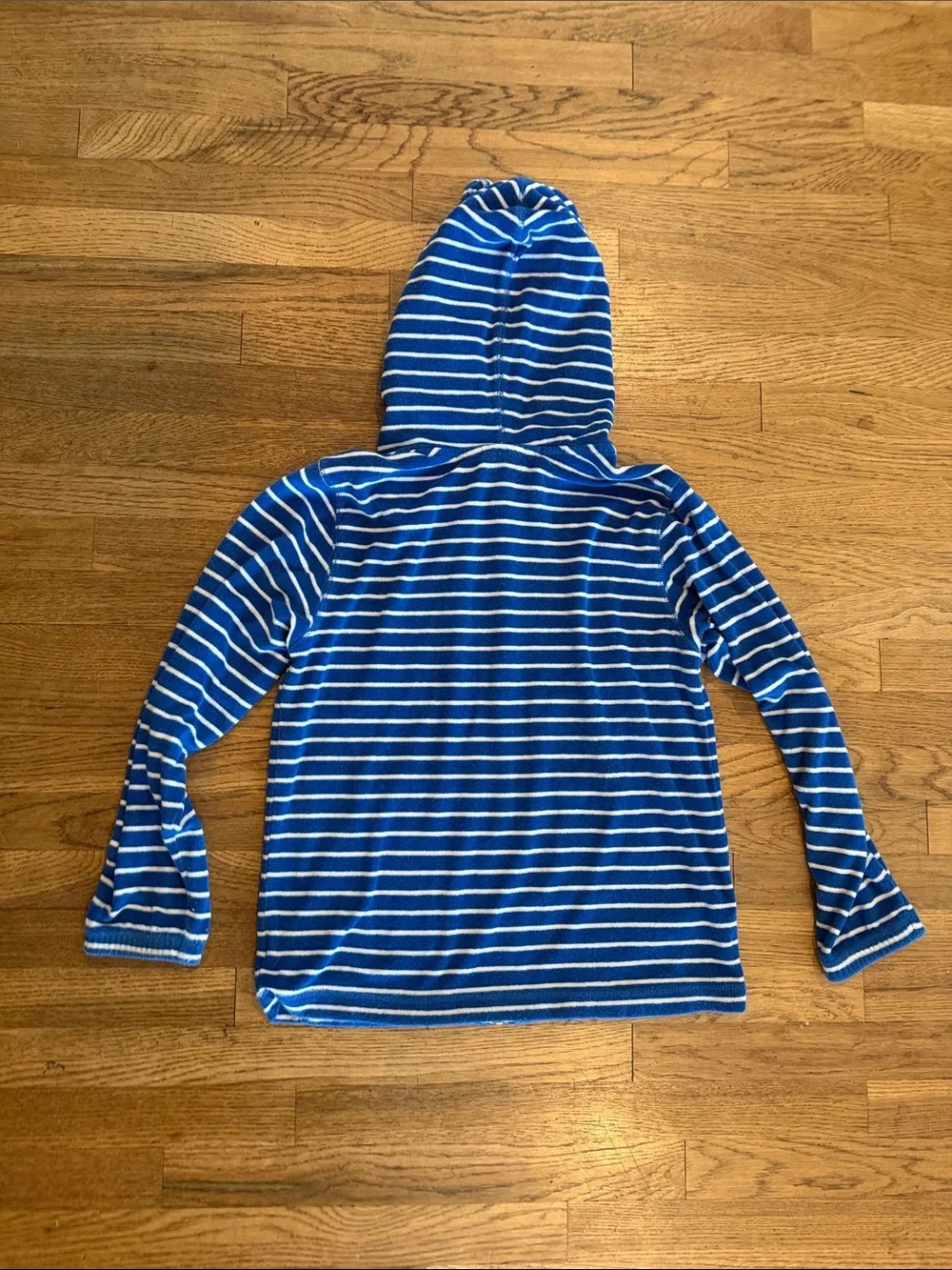 Kids Hanna Andersson Blue and White Striped swim cover size 10
